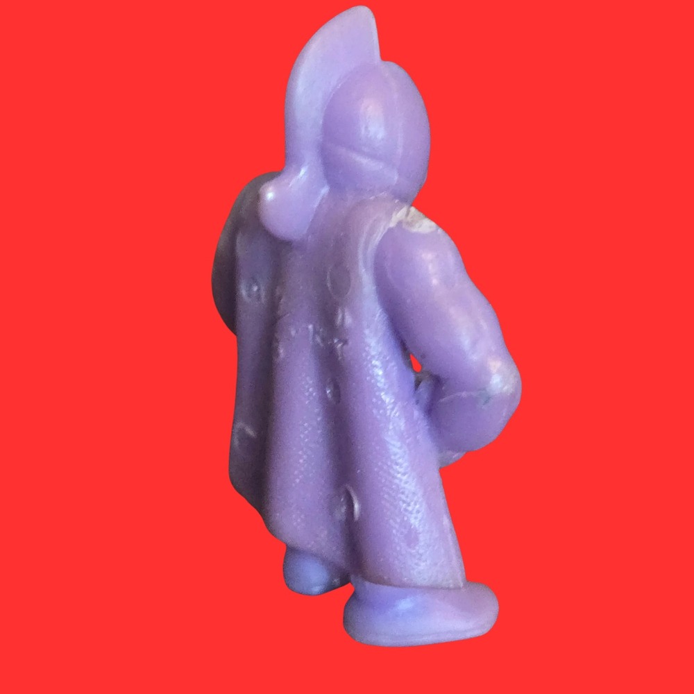 Vtg Kinnikuman MUSCLE Figure Purple Rubber Wrestling Toy Y/S N.T. 1980s 001 - Picture 7 of 9
